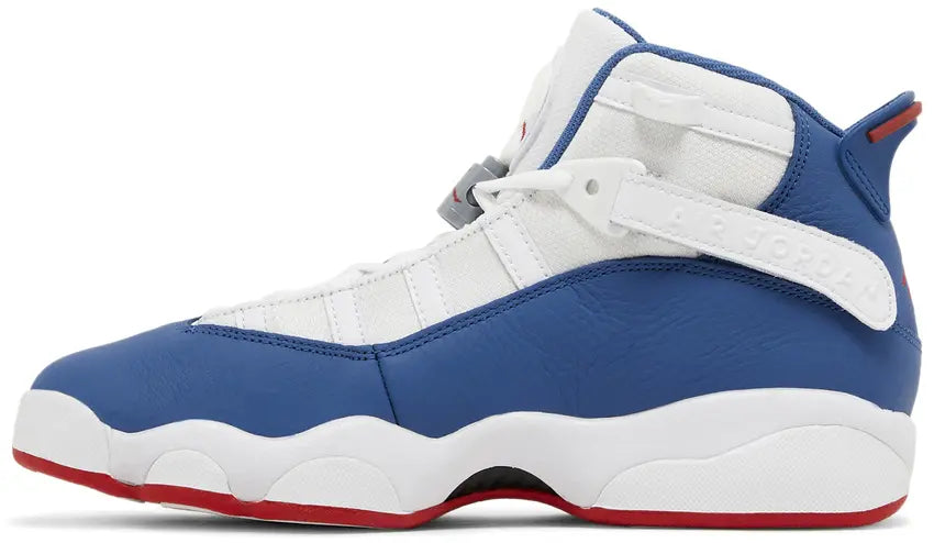 Jordan 6 Rings White University Red Light Steel Grey True Blue (GS)