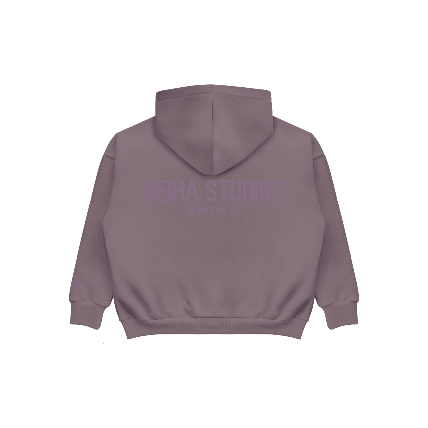 Oversized Zip Hoodie - Lilac Purple