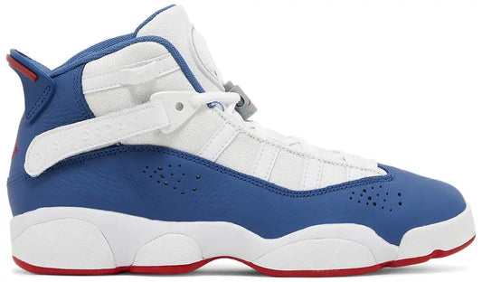 Jordan 6 Rings White University Red Light Steel Grey True Blue (GS)